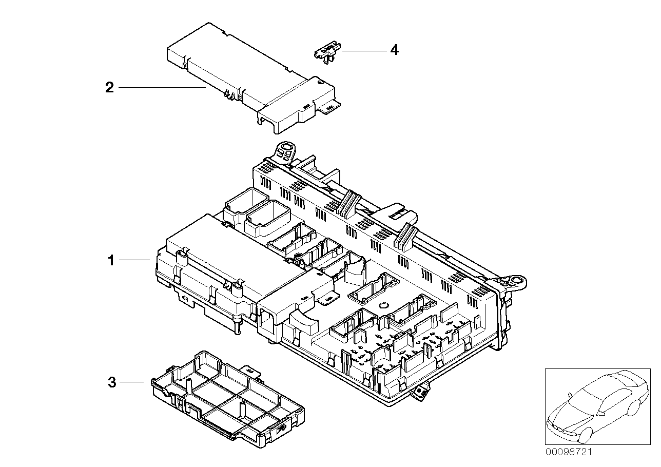 Genuine BMW 61138384527 E53 Fuse Box (Inc. X5) | ML Performance UK Car Parts