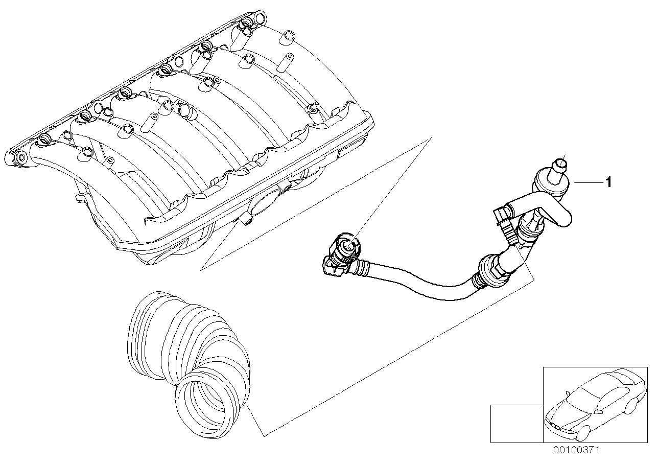 Genuine BMW 11617515362 E46 Sucking Jet Pump With Lines (Inc. 325Ci & 325i) | ML Performance UK Car Parts