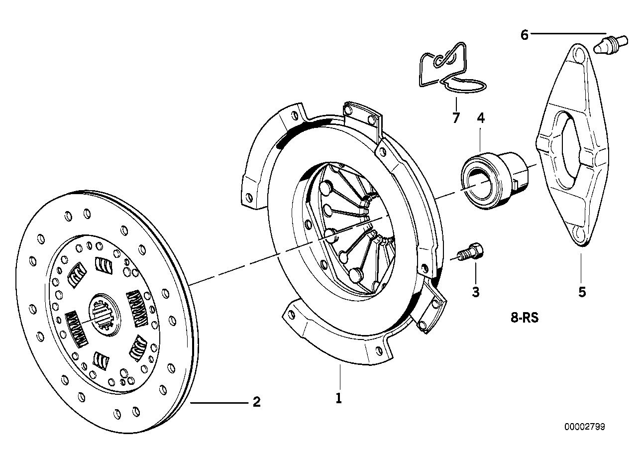 Genuine BMW 21212226958 E36 E34 Clutch Plate D=240mm (Inc. Z3 M, M5 3.8 & M5) | ML Performance UK Car Parts