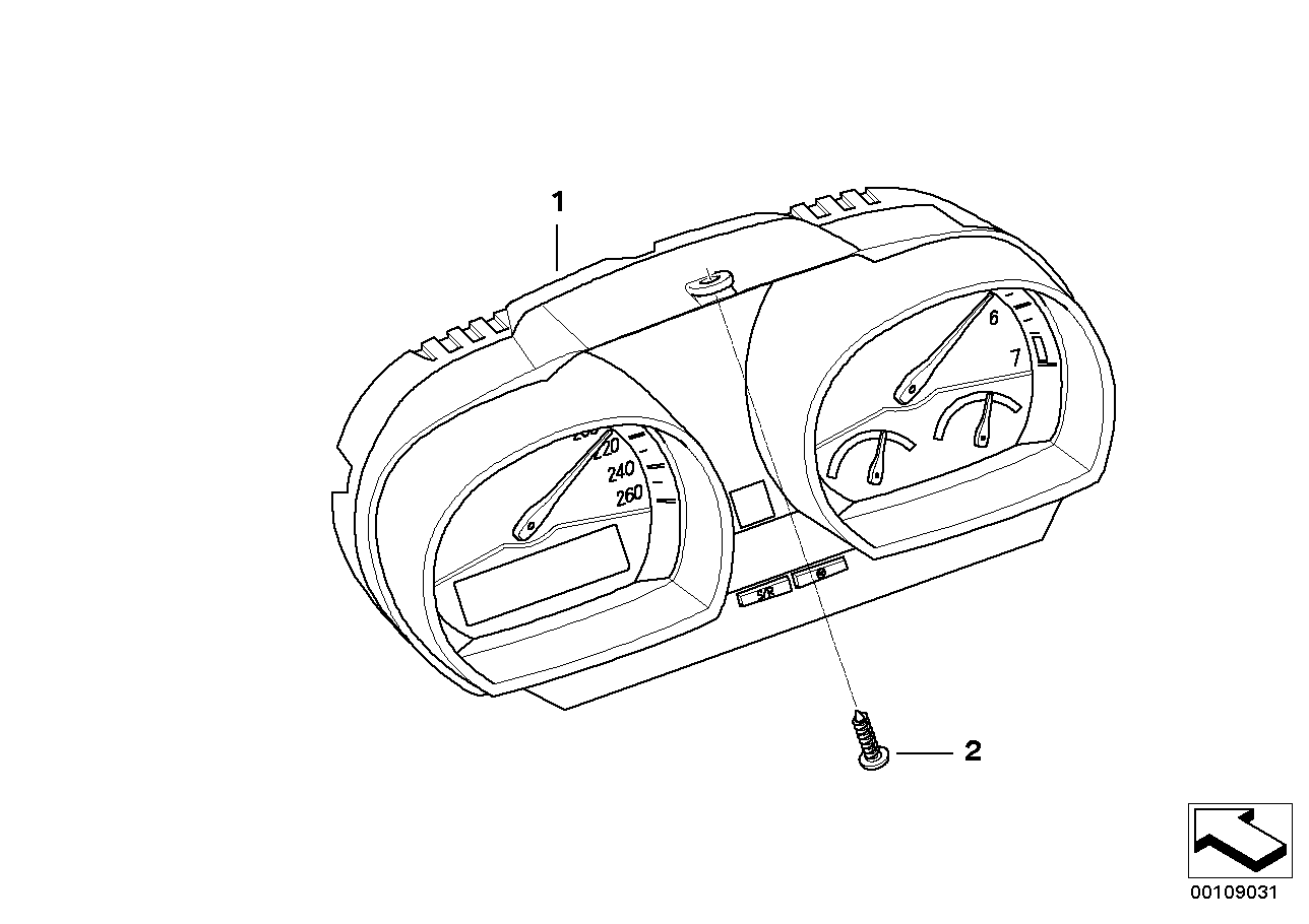 Genuine BMW 62109168174 E85 Instruments Combination Uncoded MPH (Inc. Z4) | ML Performance UK Car Parts