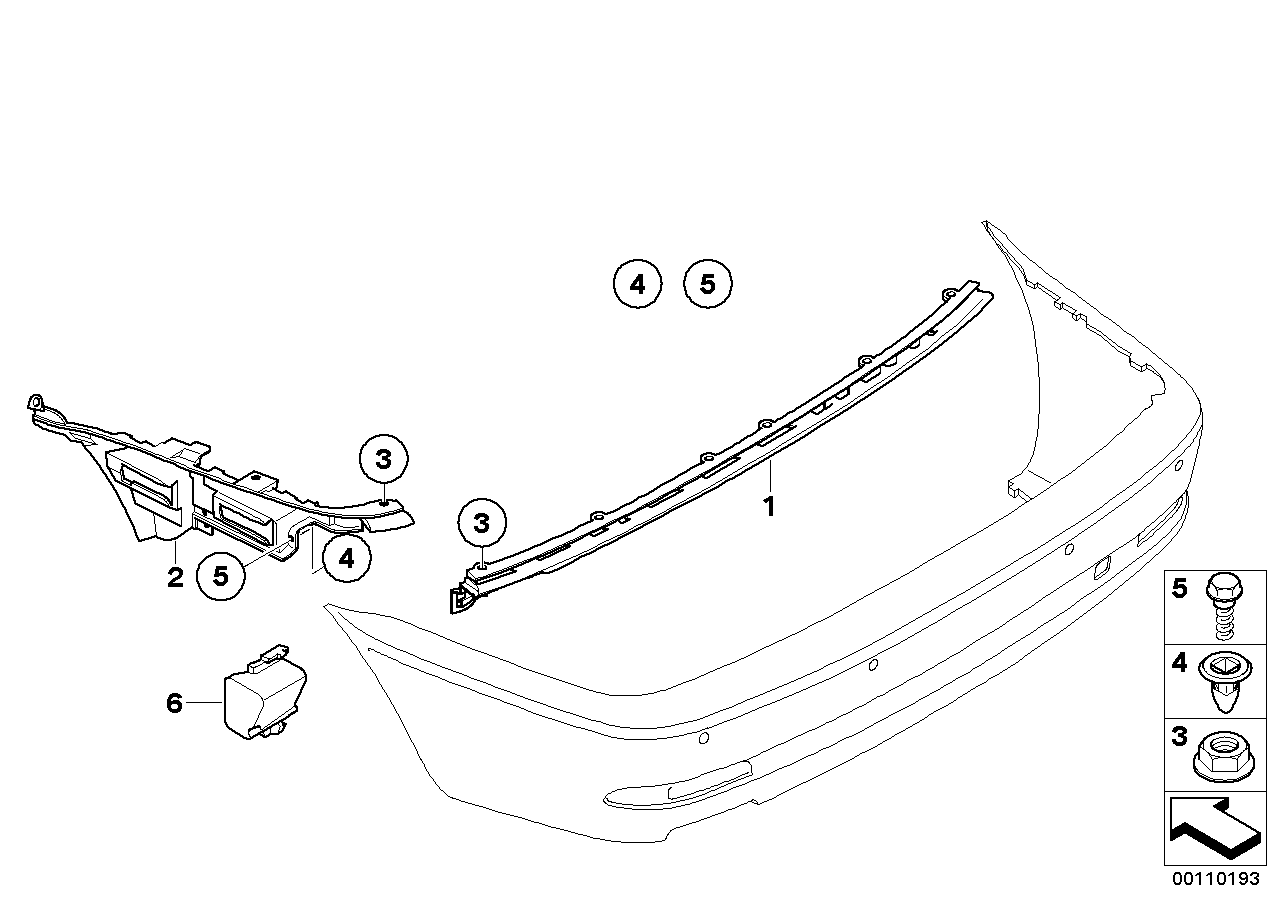 Genuine BMW 51127065482 E46 Guide Right (Inc. 320Cd, 320Ci & 325Ci) | ML Performance UK Car Parts