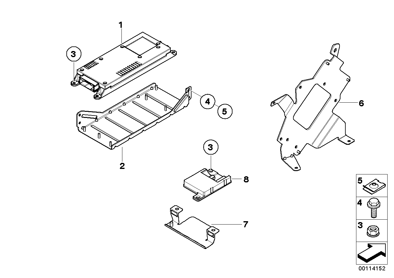 Genuine BMW 84109120844 E85 E46 E83 Exch. Telematics Control Unit CDMA (Inc. X5) | ML Performance UK Car Parts