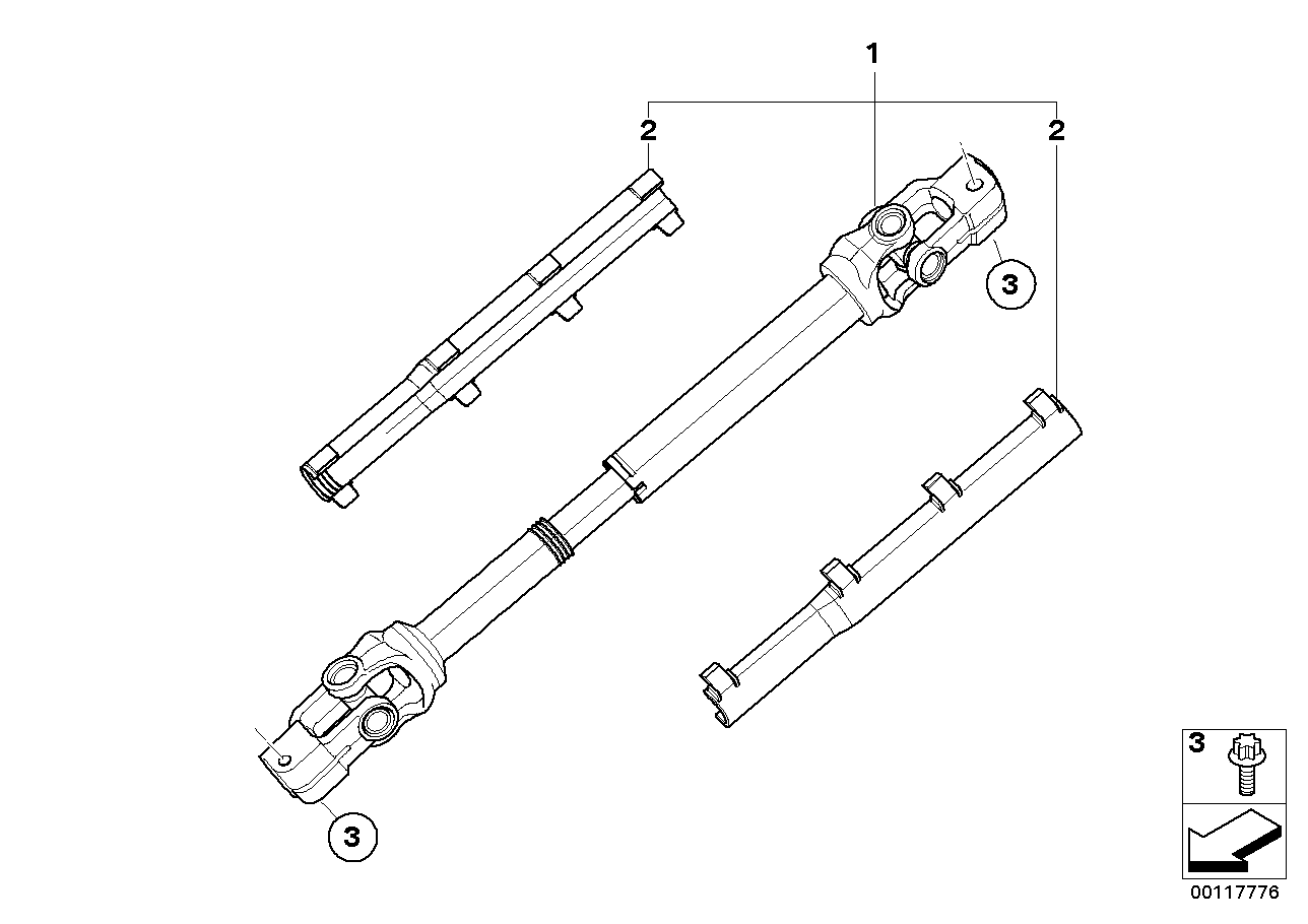 Genuine BMW 32306769265 E85 E86 Lower Joint Assy (Inc. Z4) | ML Performance UK Car Parts