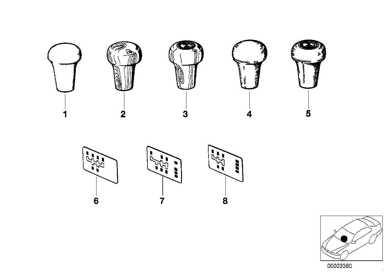 Genuine BMW 51141811705 E12 E23 E21 Label 