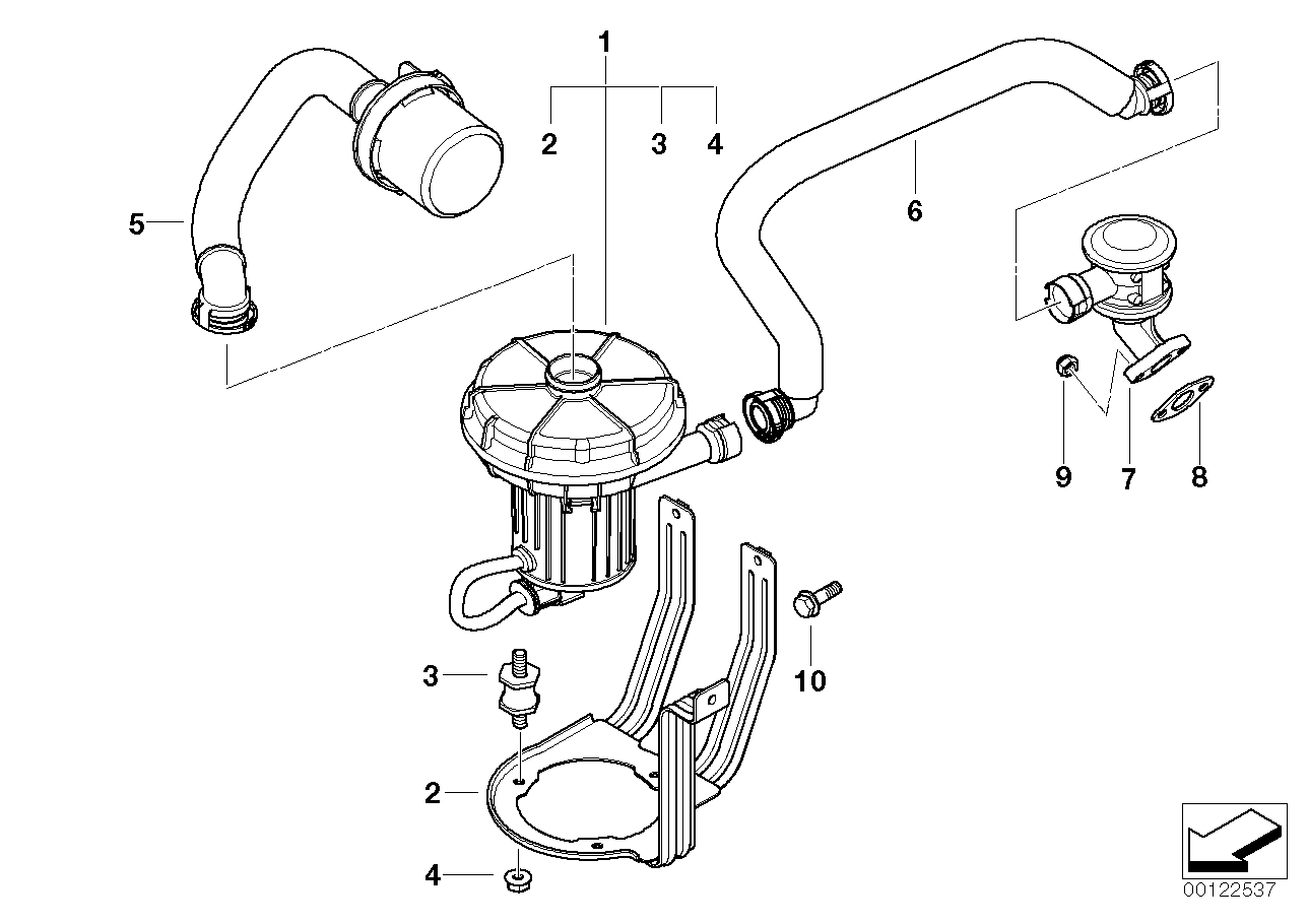 Genuine BMW 11727572582 E65 E67 E66 Air Pump (Inc. 745LiS, 735Li & 760LiS) | ML Performance UK Car Parts