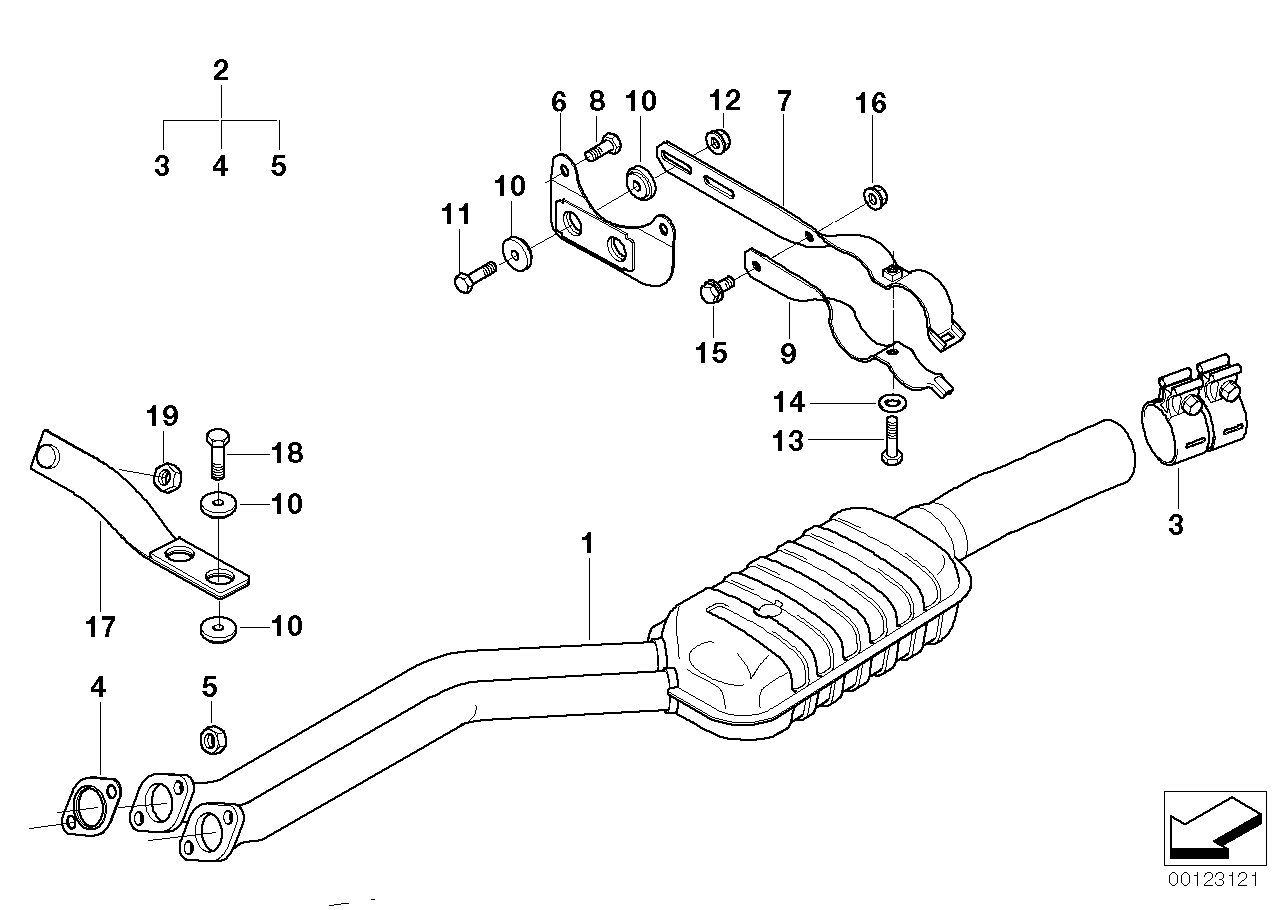 Genuine BMW 18201437657 E39 Bracket (Inc. 523i & 528i) | ML Performance UK Car Parts