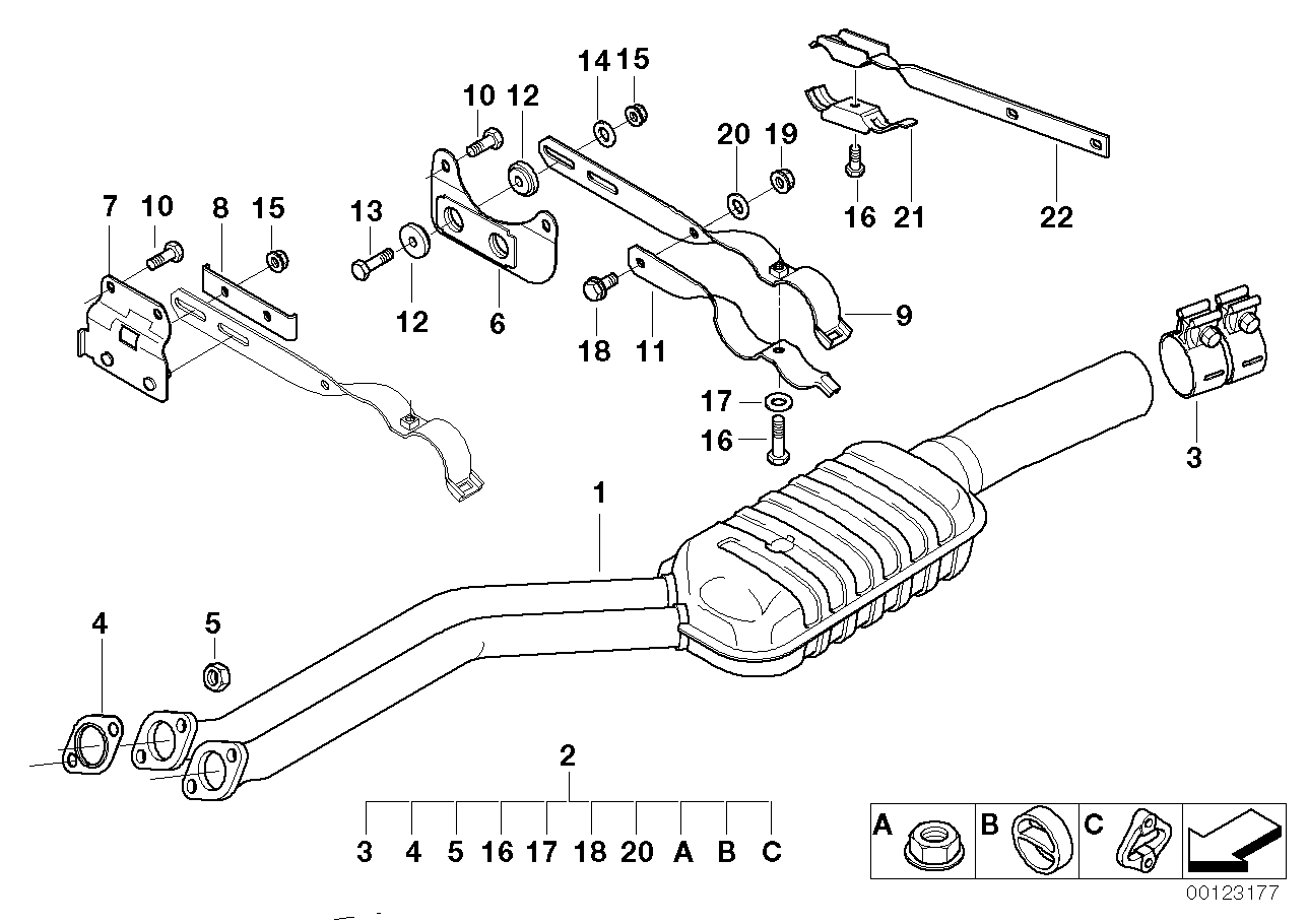 Genuine BMW 18301435006 E36 Reinforcement Plate (Inc. Z3) | ML Performance UK Car Parts