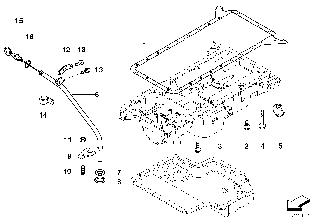 Genuine BMW 11438022663 E52 Bracket, Oil Circuit Pipe (Inc. AlpinaV8) | ML Performance UK Car Parts