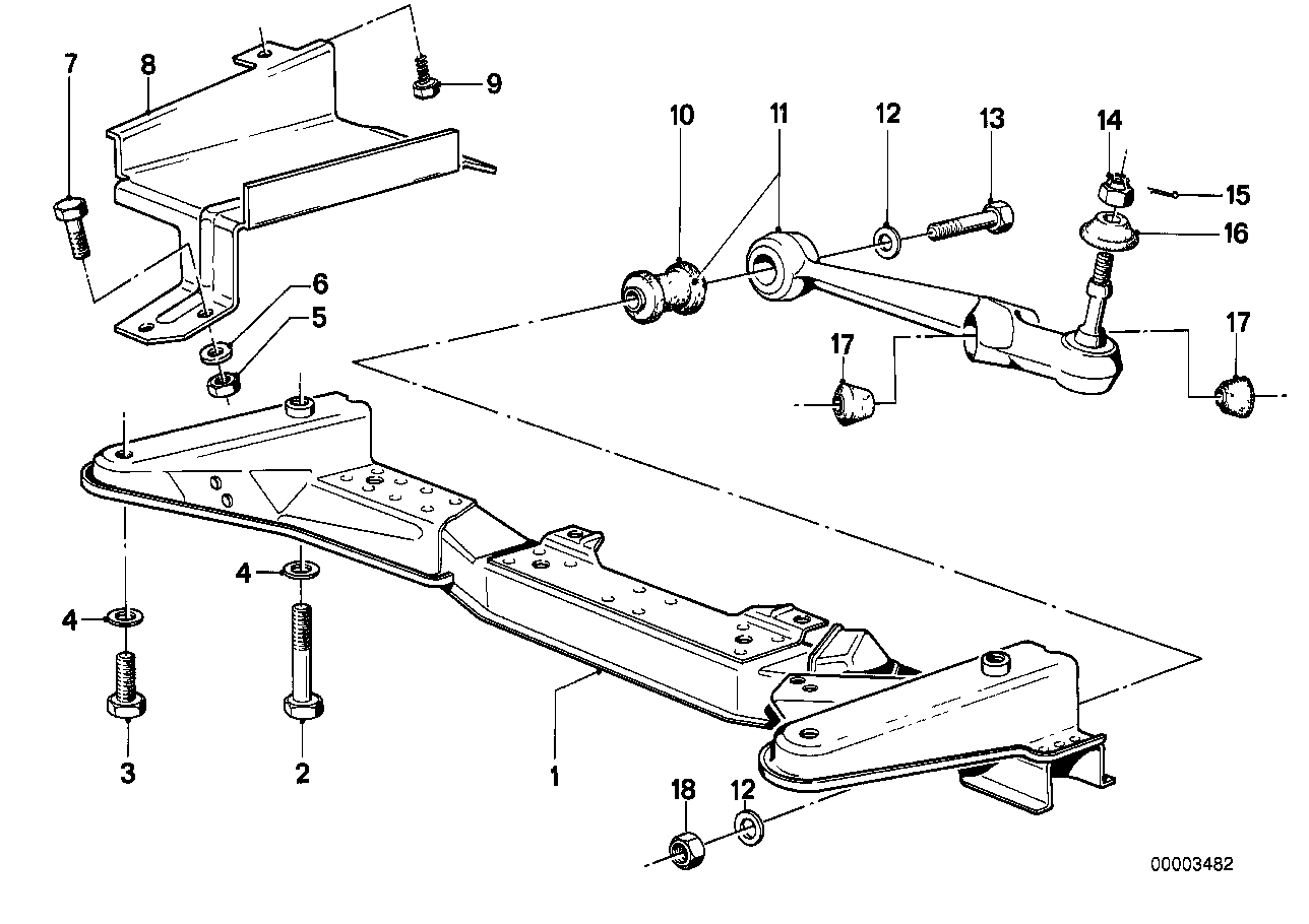 Genuine BMW 31111116742 E21 Front Axle Support (Inc. 320 & 323i) | ML Performance UK Car Parts