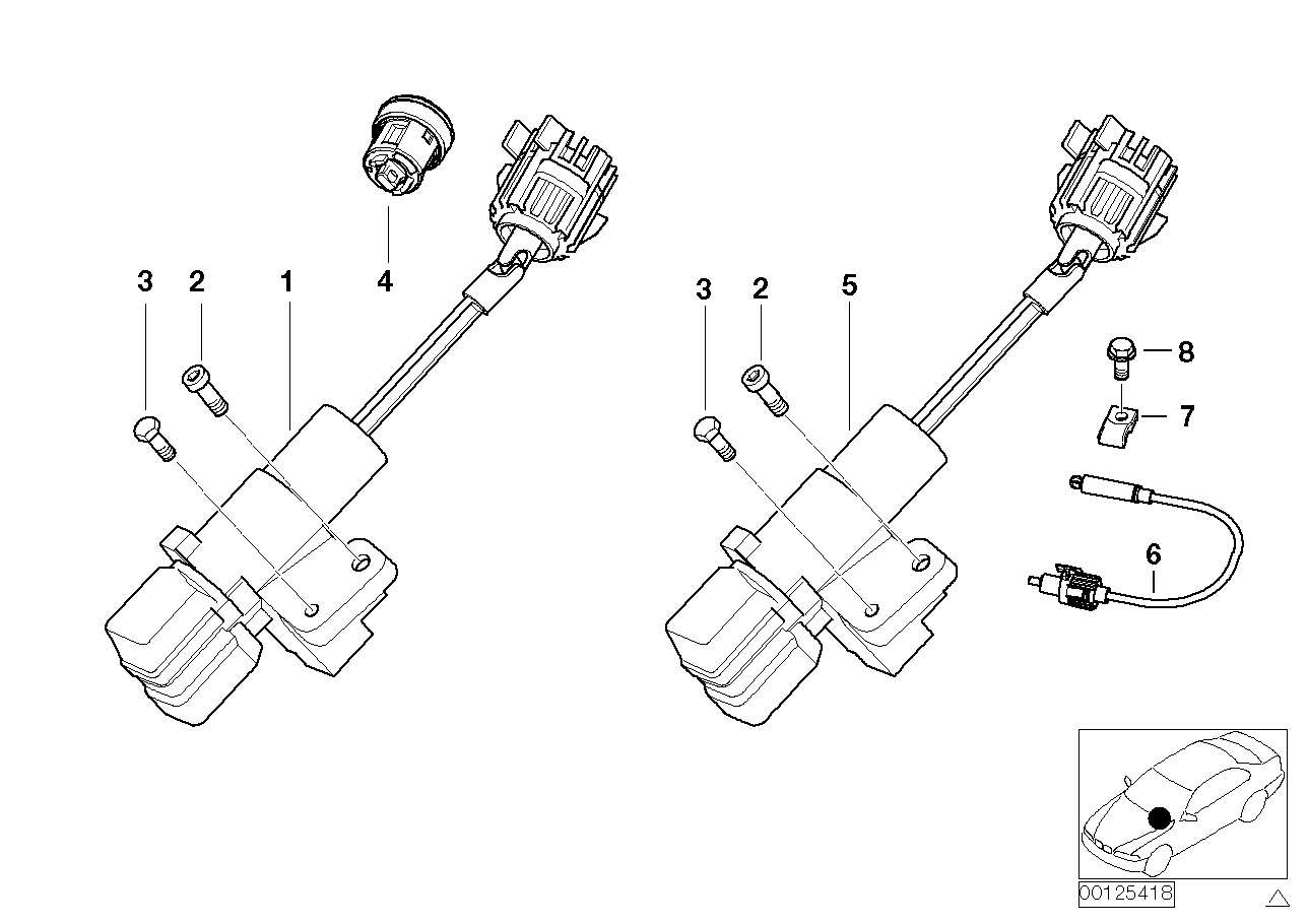 Genuine BMW 61328022671 E52 Steering Lock/Ignition Switch Alpina (Inc. Alpina V8) | ML Performance UK Car Parts