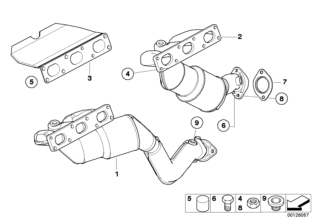 Genuine BMW 18407523903 E60 Rp-Exhaust Manifold With Catalytic Conv. ZYL. 1-3 (Inc. 525i & 530i) | ML Performance UK Car Parts