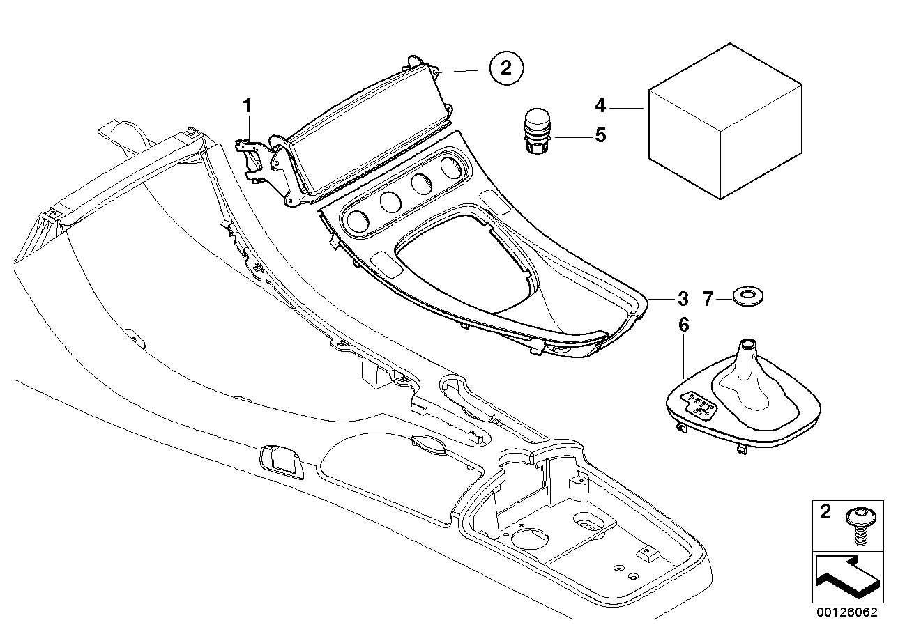 Genuine BMW 51168234555 E52 Module Carrier, Center Console SCHWARZ II UNI (Inc. Alpina V8 & Z8) | ML Performance UK Car Parts