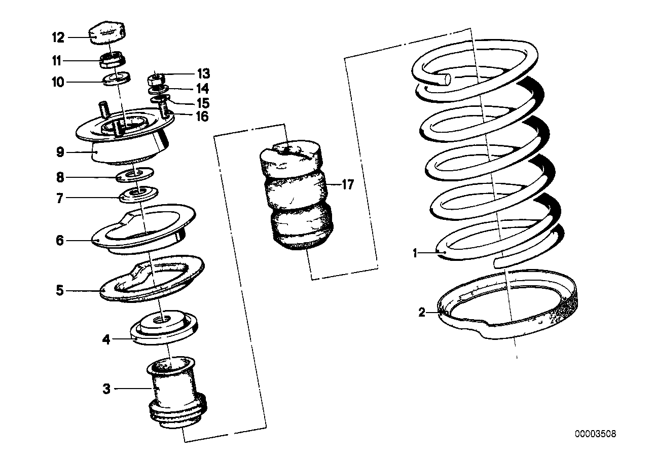 Genuine BMW 31331100635 E12 E24 Spring Pad Upper 3,5 mm (Inc. 3.0CSiL, 2500 & 2800CS) | ML Performance UK Car Parts