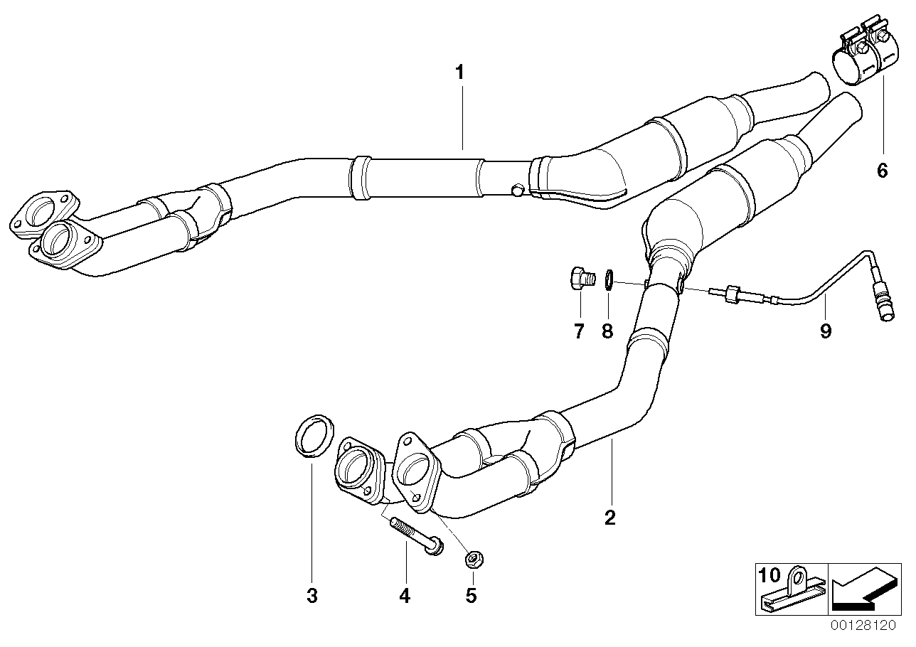 Genuine BMW 11781704259 E38 Oxygen Sensor L=320mm (Inc. 740iL, 730iL & 730i) | ML Performance UK Car Parts