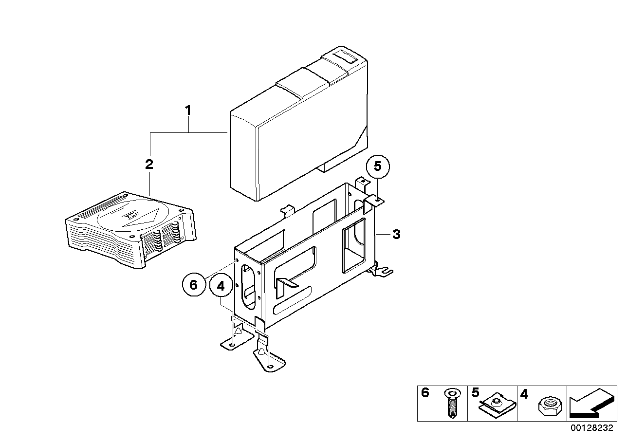 Genuine BMW 65906990216 E83 Bracket Cd-Changer (Inc. X3) | ML Performance UK Car Parts