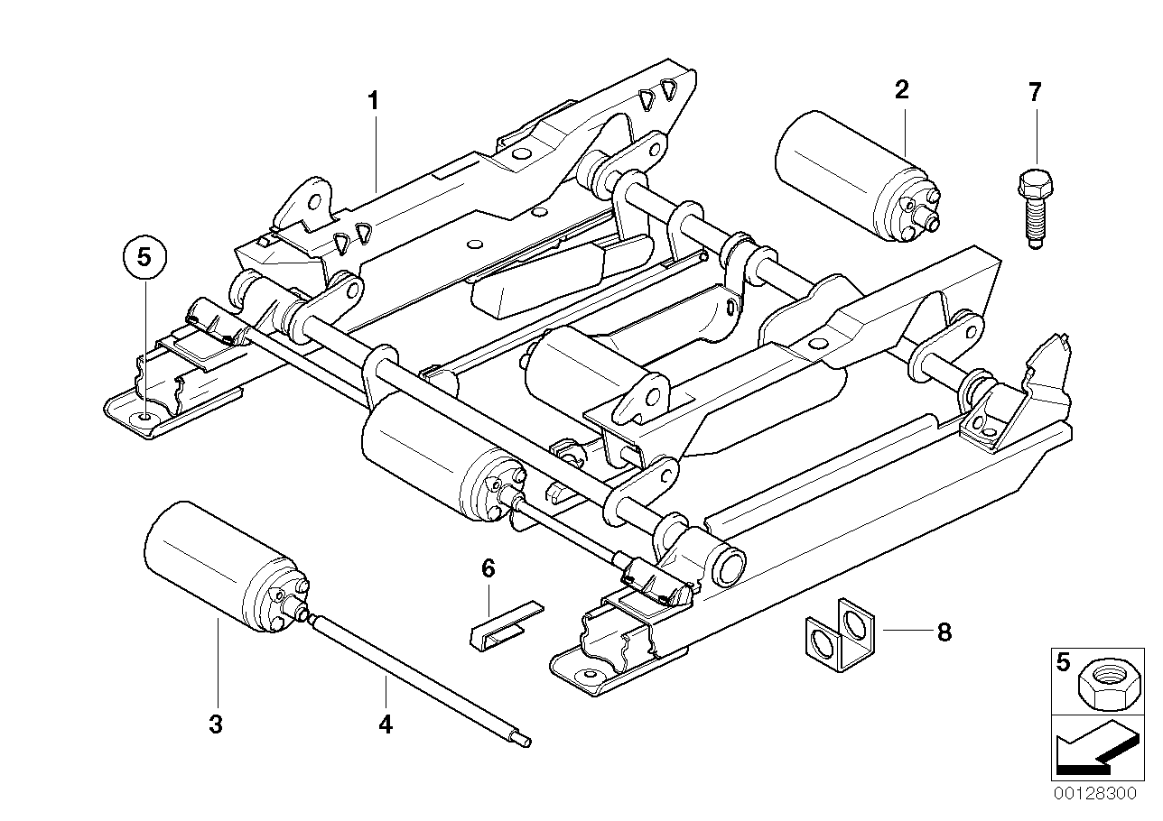 Genuine BMW 67318401838 E36 Actuator F Rght Vertical Seat Adjustment (Inc. Z3) | ML Performance UK Car Parts