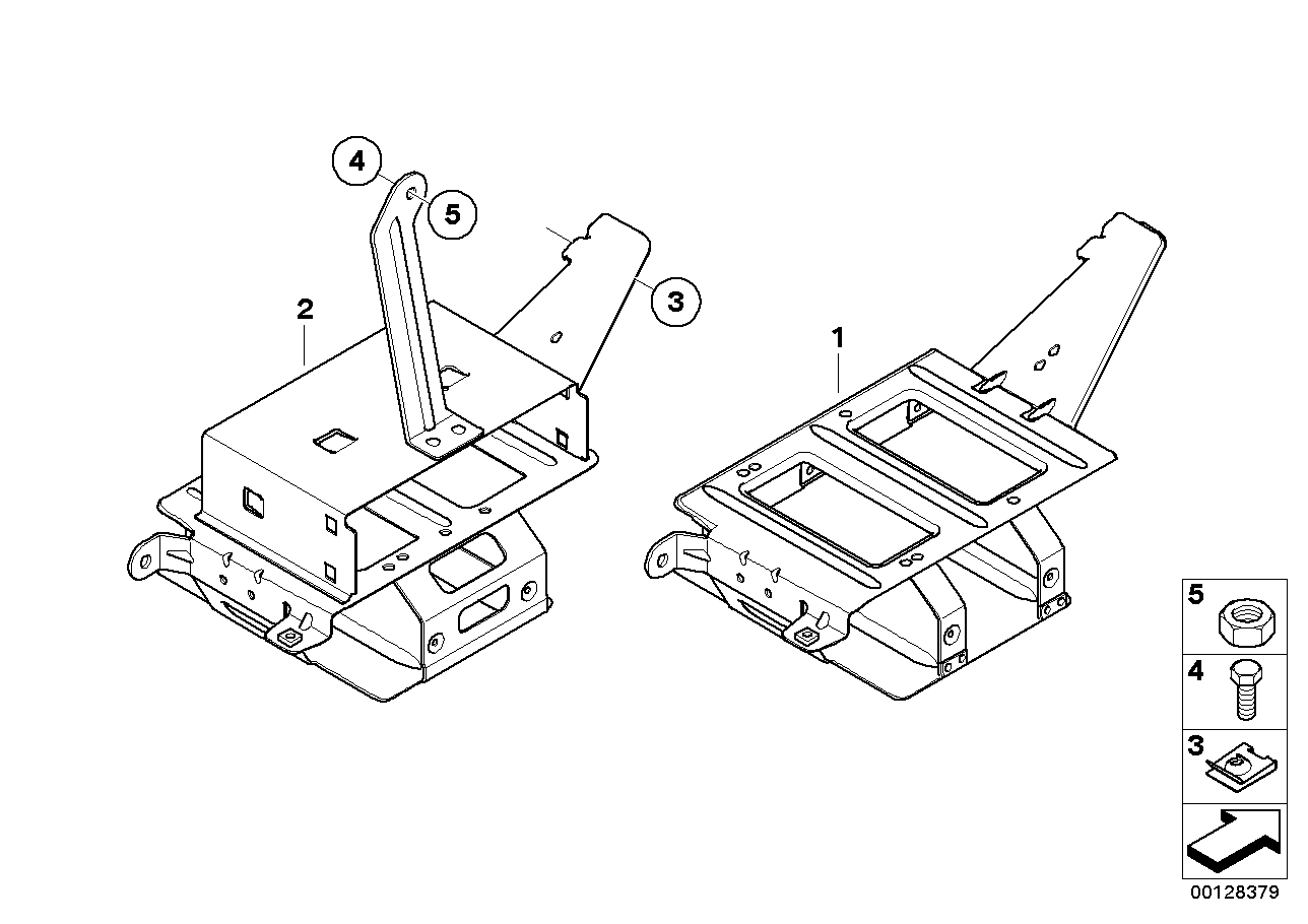 Genuine BMW 65123411775 E83 Bracket, Satellite- Radio (Inc. X3) | ML Performance UK Car Parts