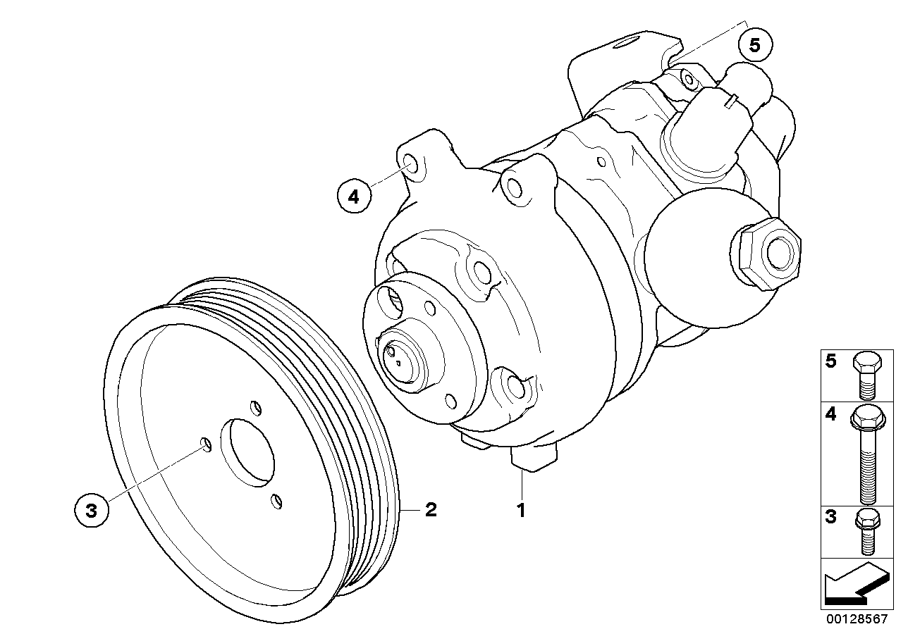 Genuine BMW 32421439232 E66 E64 E63 Pulley D=108.5mm (Inc. 745Li, ALPINA B7 & 730Li) | ML Performance UK Car Parts