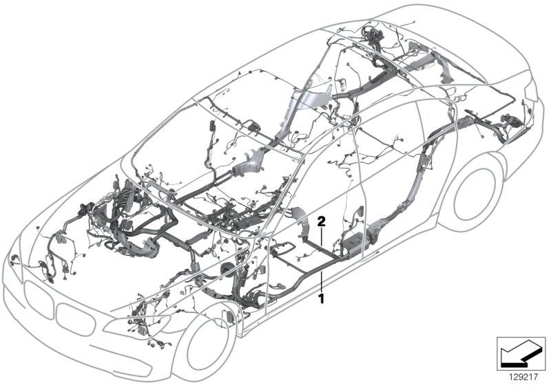 Genuine BMW 61116970360 E65 E66 Auxiliary Wiring Harness, Night Vision (Inc. 730Ld, 745d & 740i) | ML Performance UK Car Parts