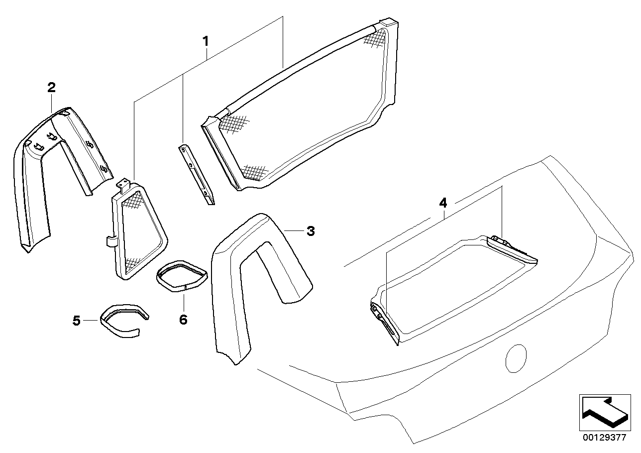 Genuine BMW 51437055440 E85 Covering Right GREY-SILVER (Inc. Z4) | ML Performance UK Car Parts