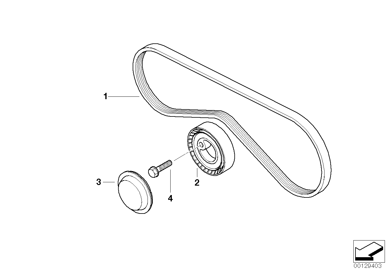 Genuine BMW 11282245087 E34 E36 Adjusting Pulley (Inc. 318is, 318ti & 325tds) | ML Performance UK Car Parts