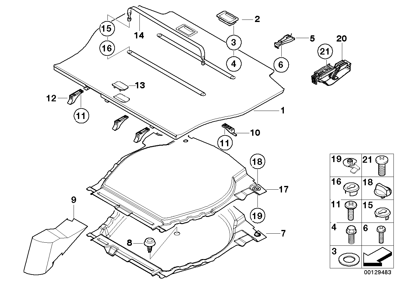 Genuine BMW 51477129745 E53 Floor Carpet, Luggage Compartment ANTHRAZIT (Inc. X5) | ML Performance UK Car Parts