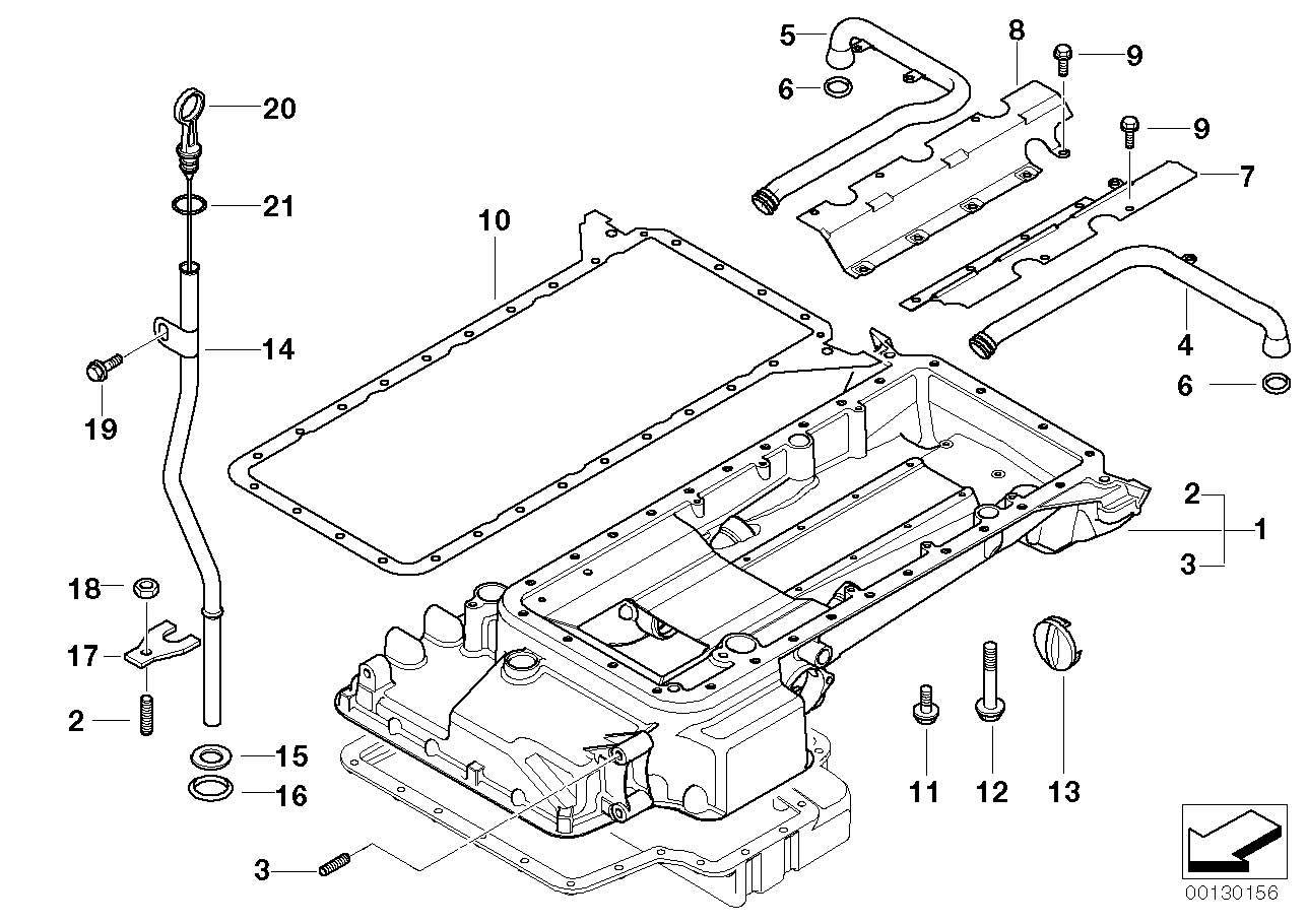 Genuine BMW 11131407505 E39 Oil Pan Upper Part (Inc. M5) | ML Performance UK Car Parts