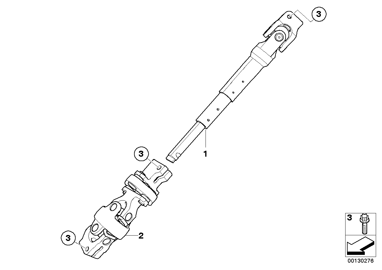 Genuine BMW 32303412450 E83 Lower Joint Assy (Inc. X3 1.8d, X3 3.0d & X3 3.0si) | ML Performance UK Car Parts