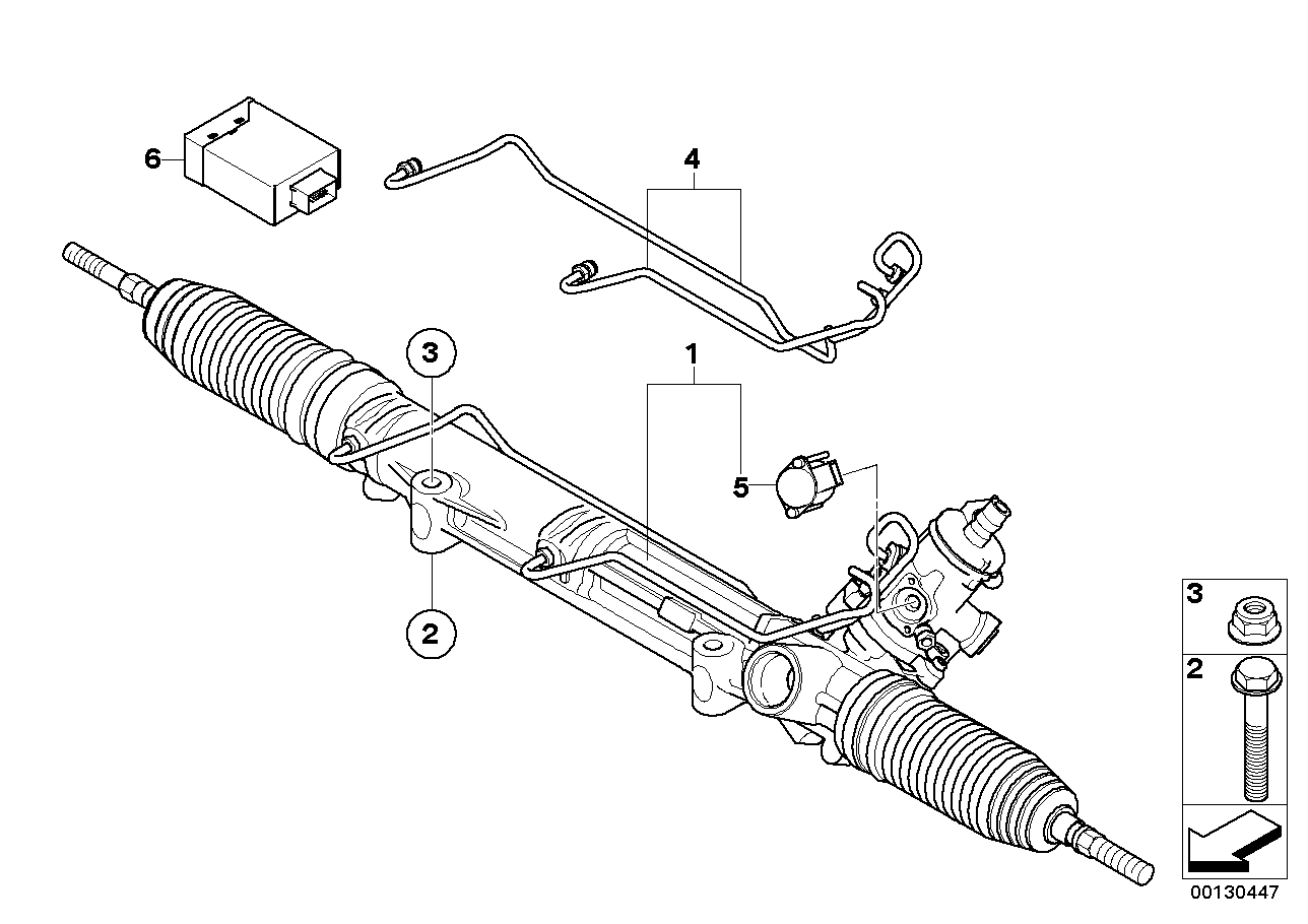 Genuine BMW 32103444366 E83 Exch. Hydro Steering Gear (Inc. X3) | ML Performance UK Car Parts