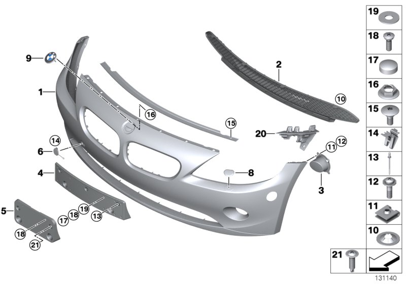 Genuine BMW 51117165180 Support, Side Panel Front Right | ML Performance UK Car Parts