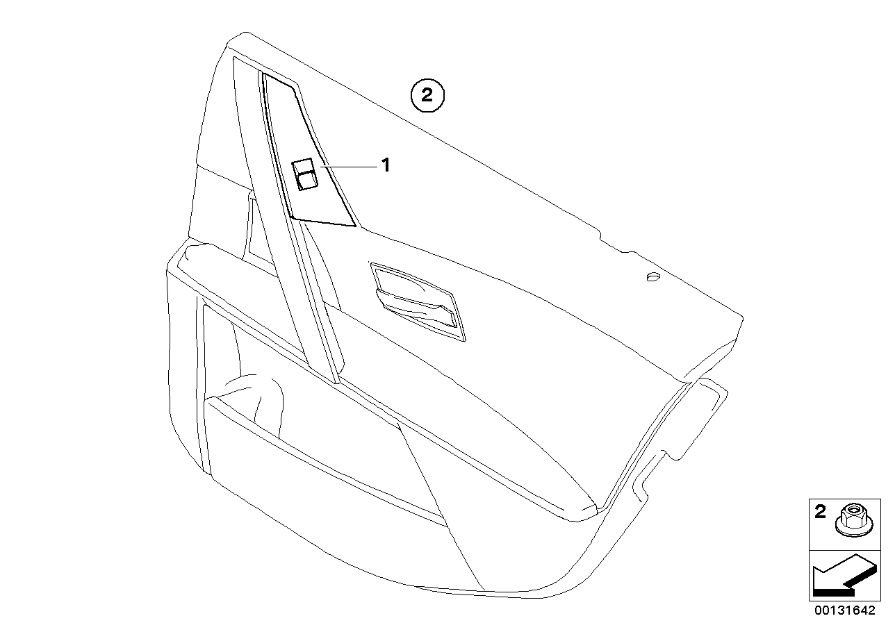 Genuine BMW 61316951970 E60 E61 Switch, Window Lifter, Rear Left GRAU (Inc. 540i, 520d & 545i) | ML Performance UK Car Parts