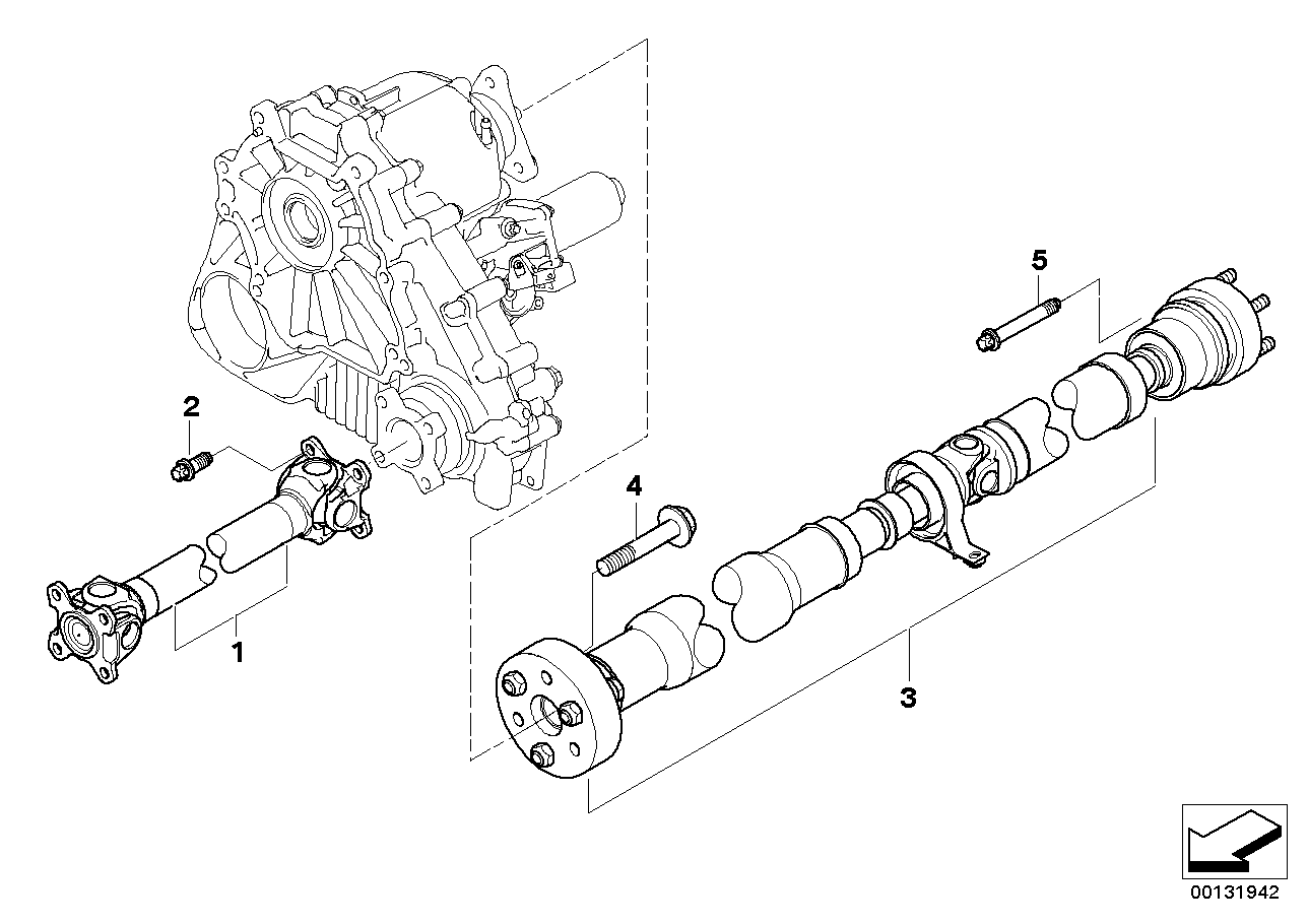 Genuine BMW 26107573495 E60 E61 Drive Shaft Assy Rear L=1429mm (Inc. 525xd & 535xi) | ML Performance UK Car Parts