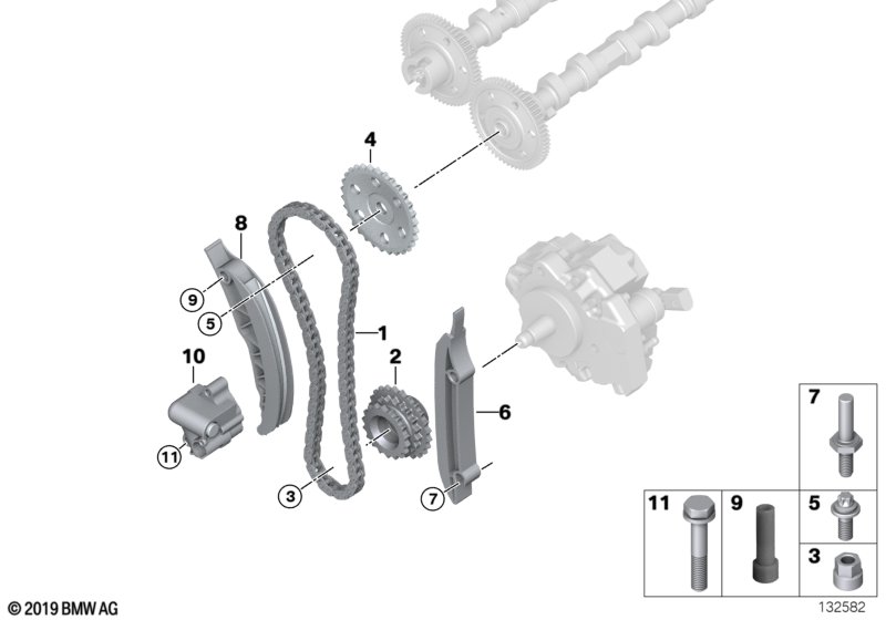 Genuine BMW 11317791821 E83 E87 E71 Isa Screw With Washer M7X18 (Inc. 730Ld, X3 3.0sd & 330d) | ML Performance UK Car Parts