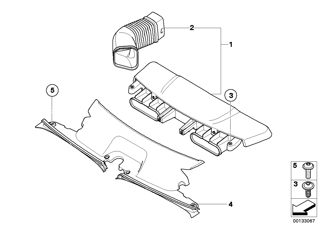 Genuine BMW 13713402286 E83 Air Duct (Inc. X3) | ML Performance UK Car Parts