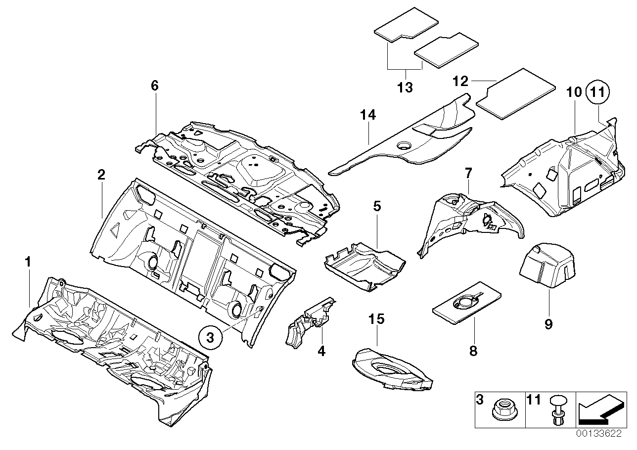 Genuine BMW 51487020040 E65 E66 Sound Insulating Front Trunk Panel (Inc. 745Li, 760Li & 730i) | ML Performance UK Car Parts