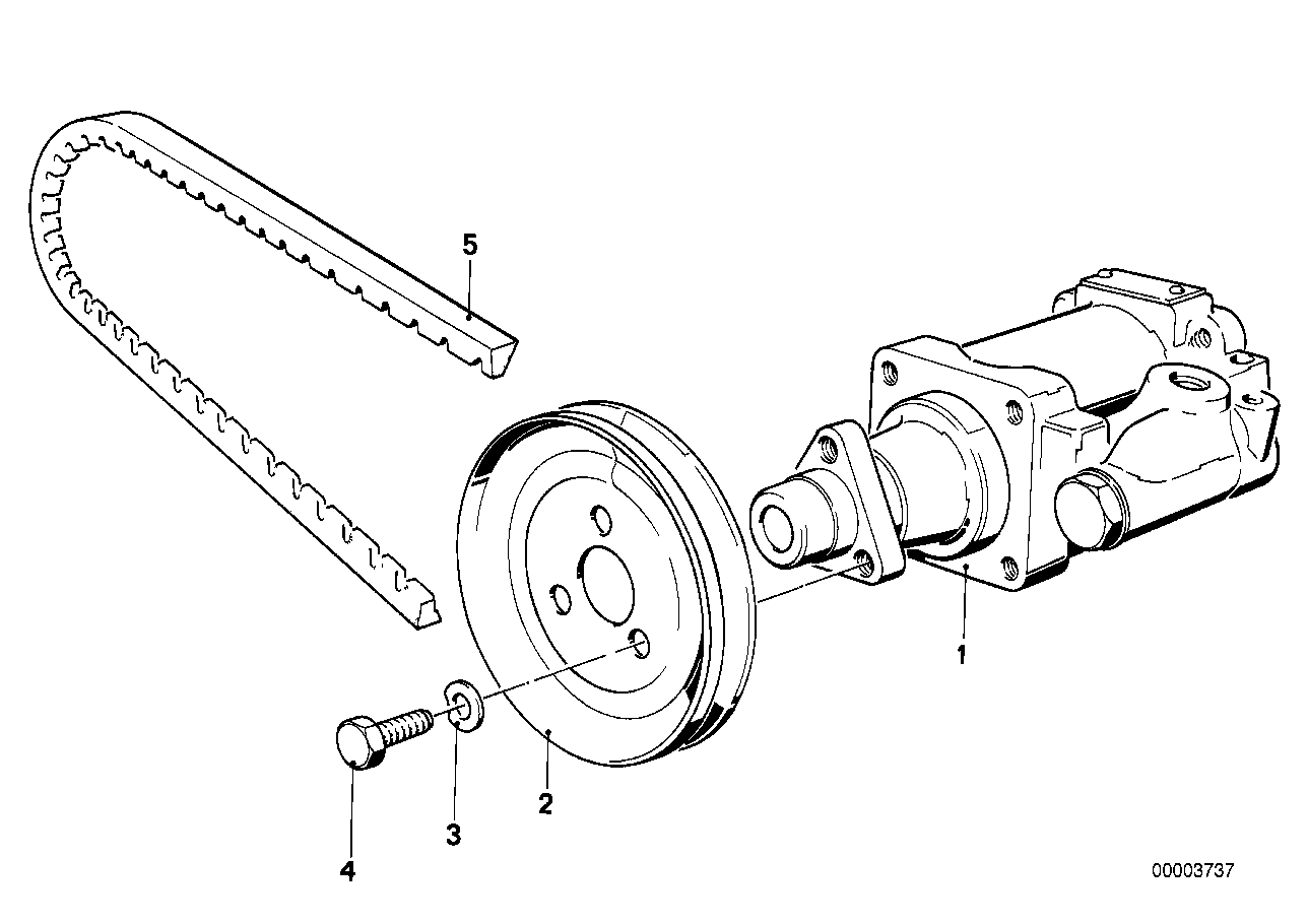 Genuine BMW 32411272448 E21 E28 E12 Pulley (Inc. 520, 520i & 323i) | ML Performance UK Car Parts