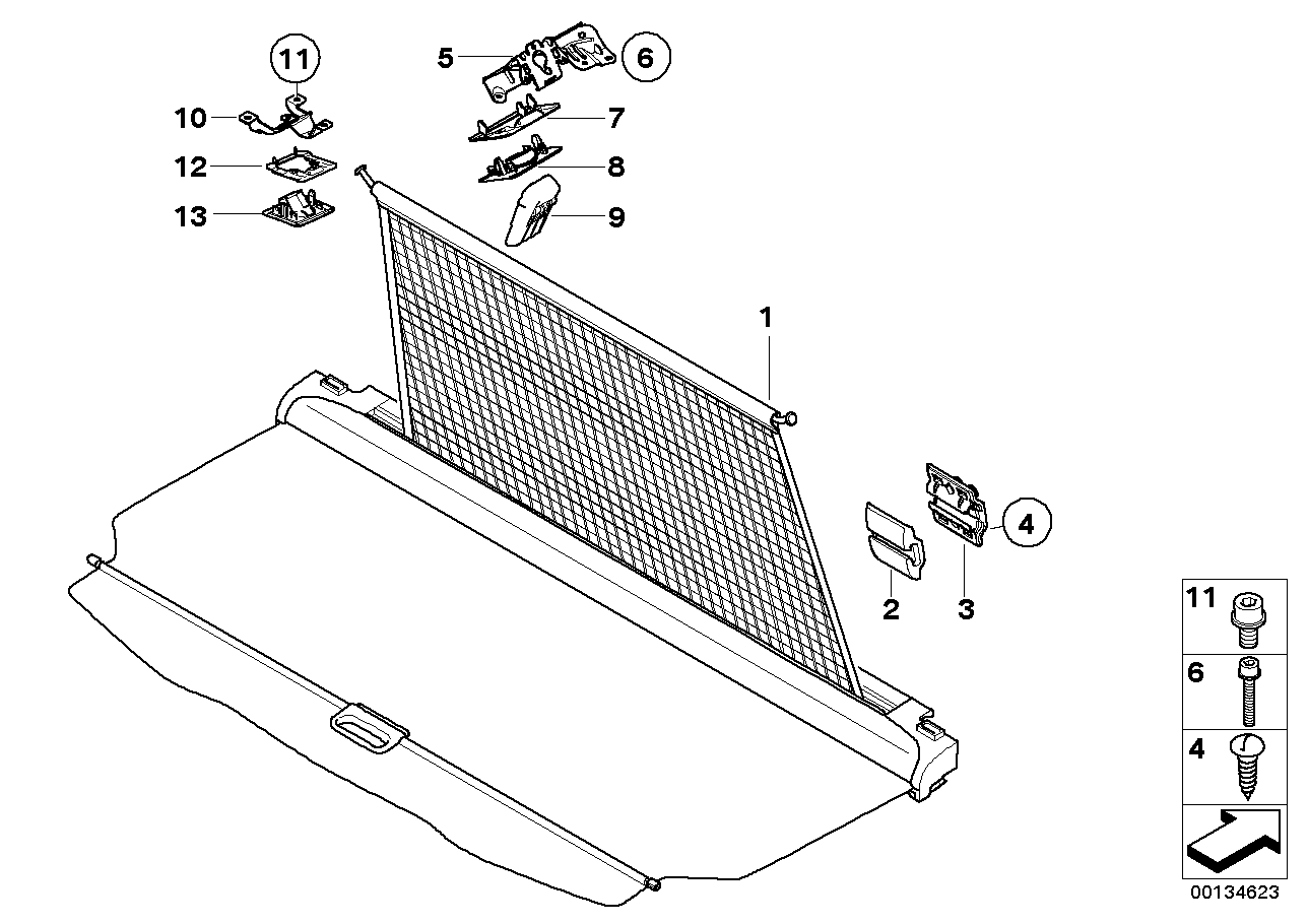 Genuine BMW 51433412905 E83 Cover,Susp. Loop F Dividing Net,Frnt.Lft ANTHRAZIT (Inc. X3) | ML Performance UK Car Parts