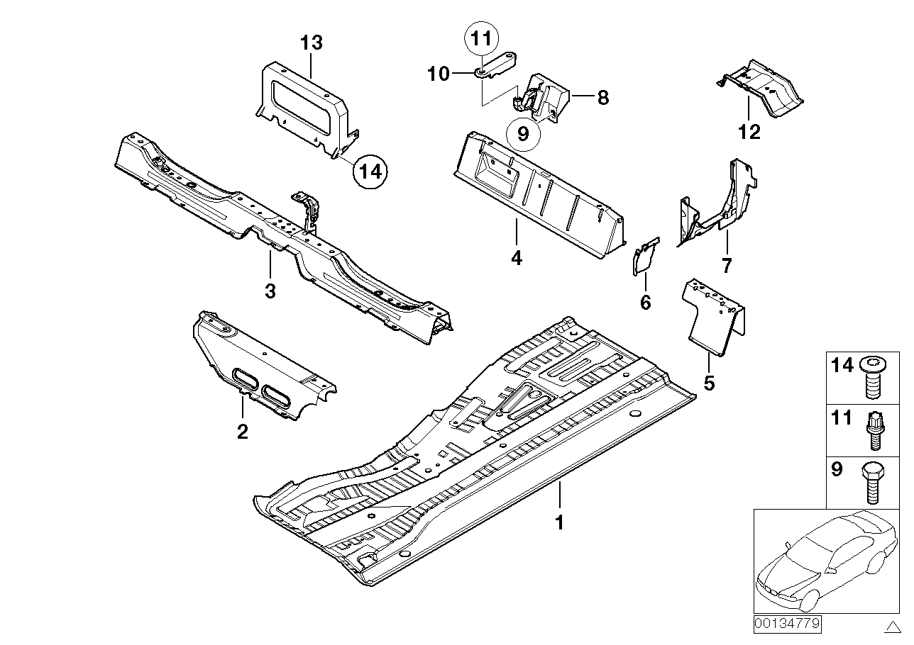 Genuine BMW 41127009375 E53 Supporting Bracket, Backrest, Top Left (Inc. X5) | ML Performance UK Car Parts