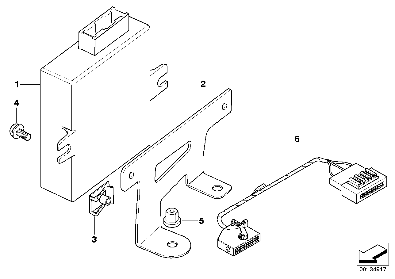 Genuine BMW 84136904140 E46 Bracket, Voice Input System (Inc. 316i) | ML Performance UK Car Parts