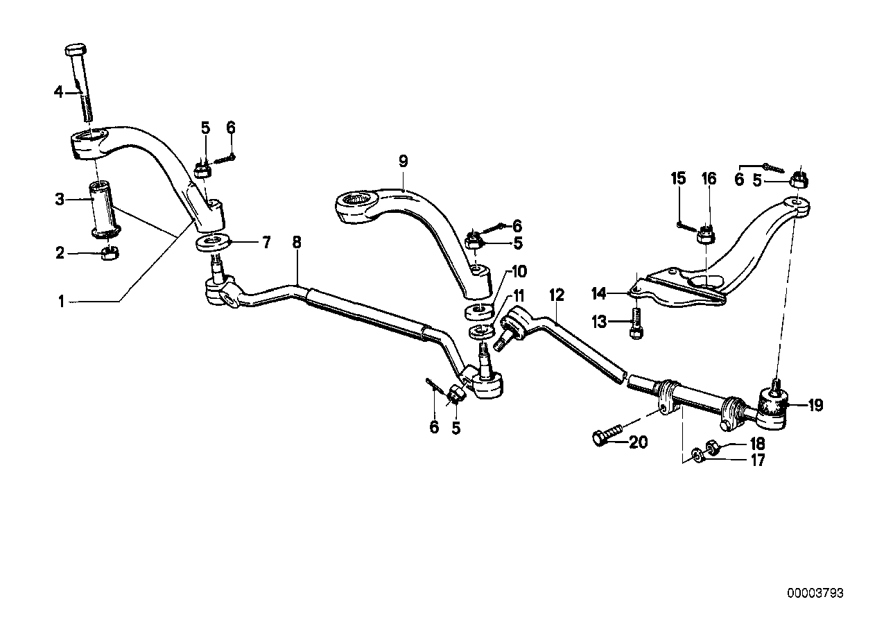 Genuine BMW 32211115582 E12 E24 Steering Arm (Inc. 535i, 520i & 518i) | ML Performance UK Car Parts