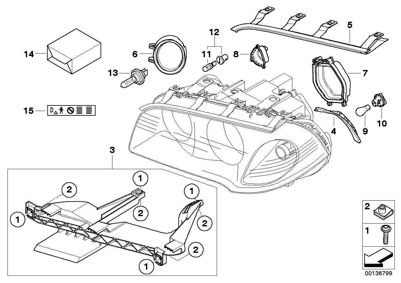 Genuine BMW 63126939208 E83 Covering Cap, Headlamp Levelling Device (Inc. X3) | ML Performance UK Car Parts