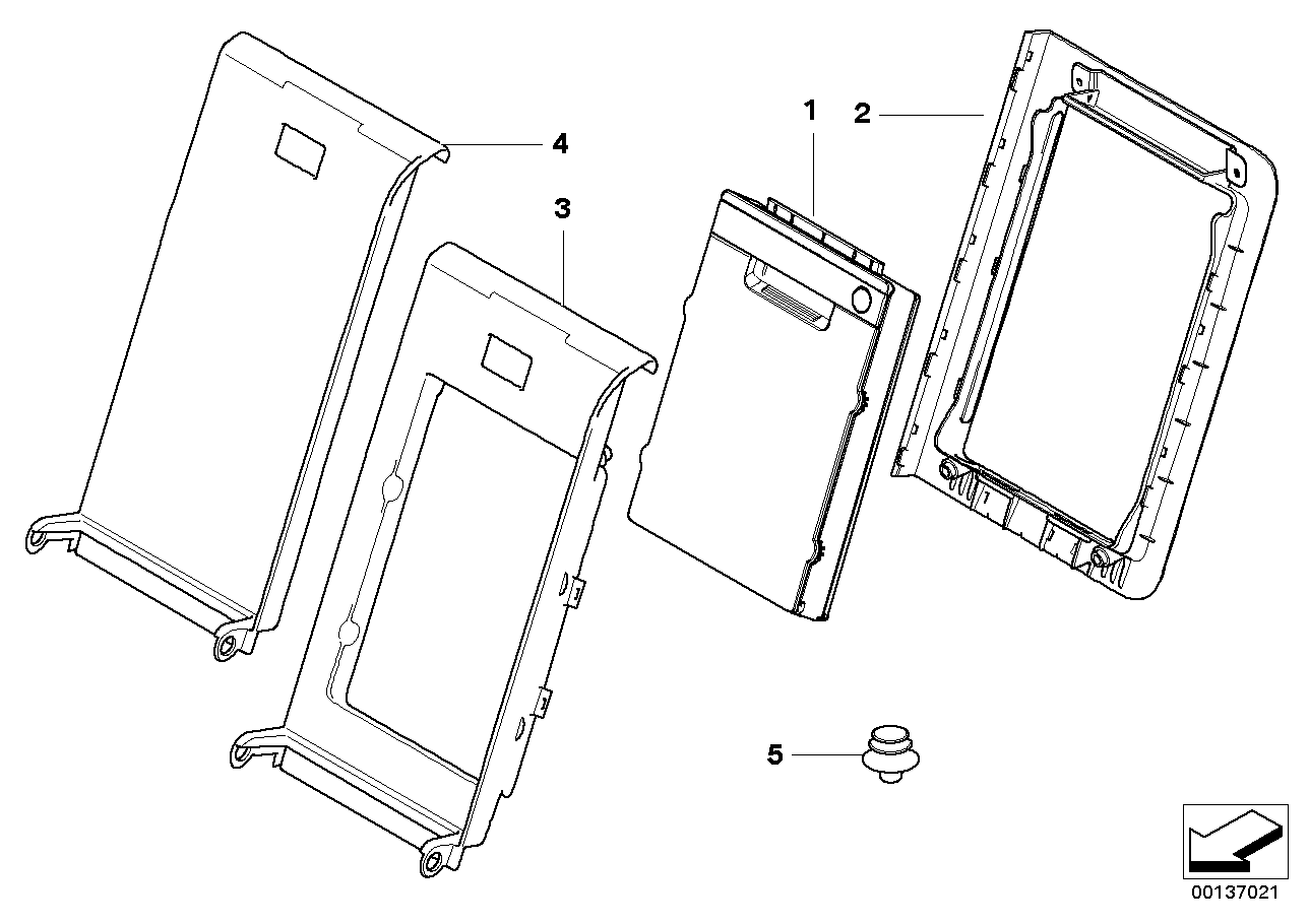 Genuine BMW 52207147377 E61 Armrest Panel AMETHYST (Inc. 525xi, 550i & 523i) | ML Performance UK Car Parts