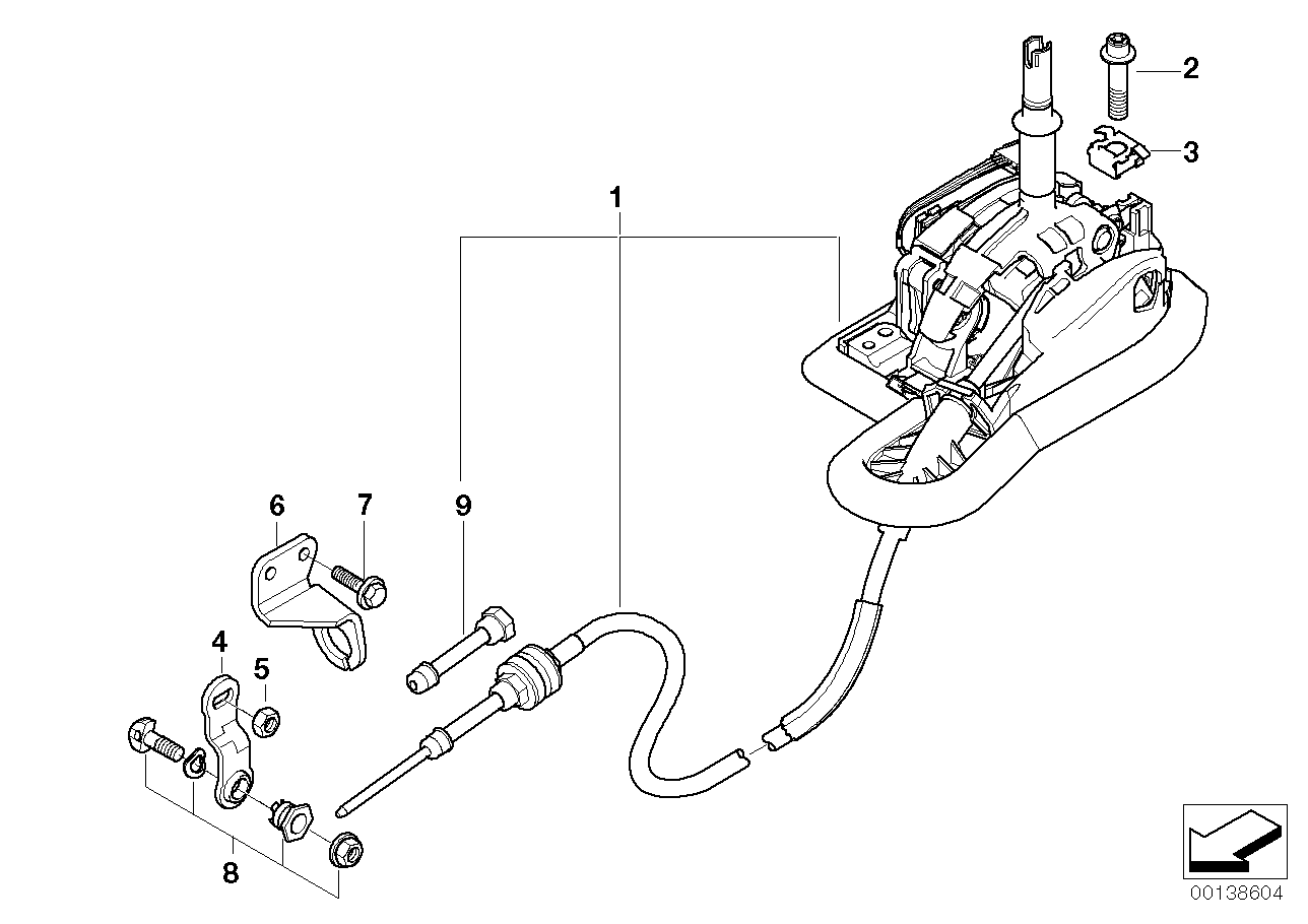 Genuine BMW 25168022554 E52 Gearshift Steptronic (Inc. ALPINA V8) | ML Performance UK Car Parts