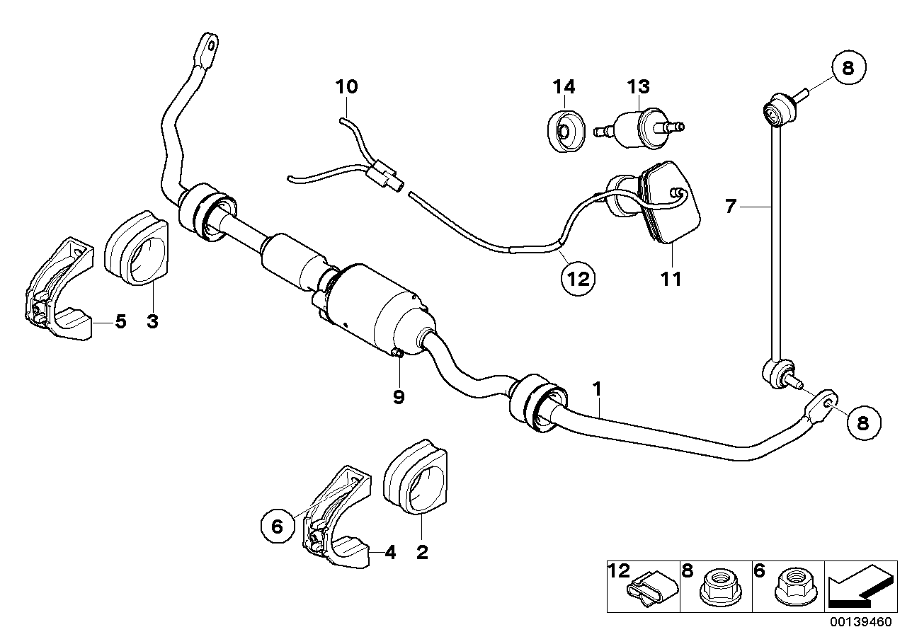 Genuine BMW 37116780009 E65 E66 Active Stabilizer Bar (Inc. 760Li, ALPINA B7 & 740d) | ML Performance UK Car Parts