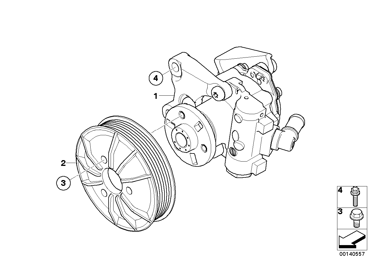 Genuine BMW 32416777321 E60 E63 E61 Power Steering Pump LUK LF30 (Inc. 630i, 523i & 530xi) | ML Performance UK Car Parts