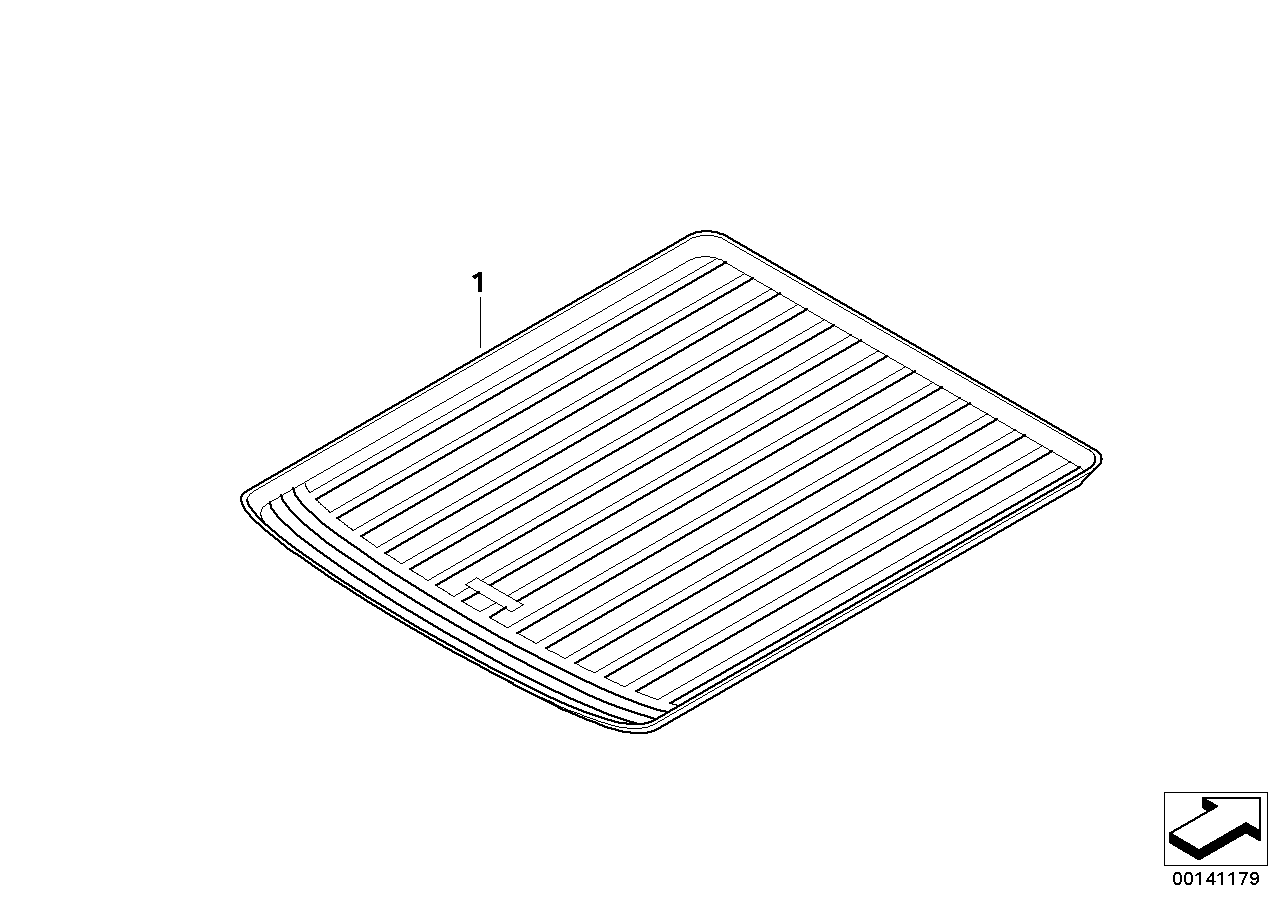 Genuine BMW 82110305087 E63 Cargo Tray E63 CPE BLACK (Inc. 645Ci & M6) | ML Performance UK Car Parts