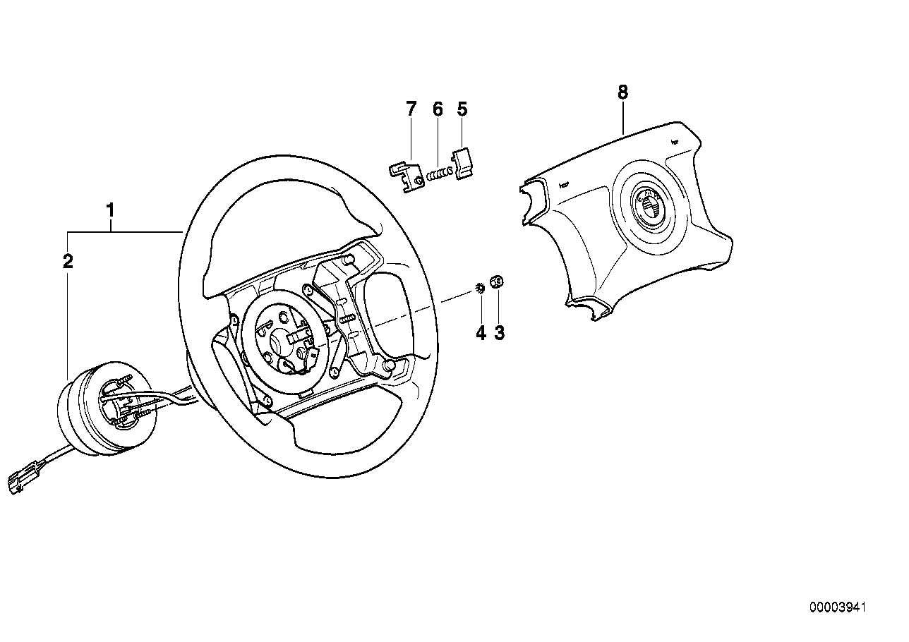 Genuine BMW 32341160859 E31 E32 E34 Thrust Adapter (Inc. 750i, 525tds & 325td) | ML Performance UK Car Parts