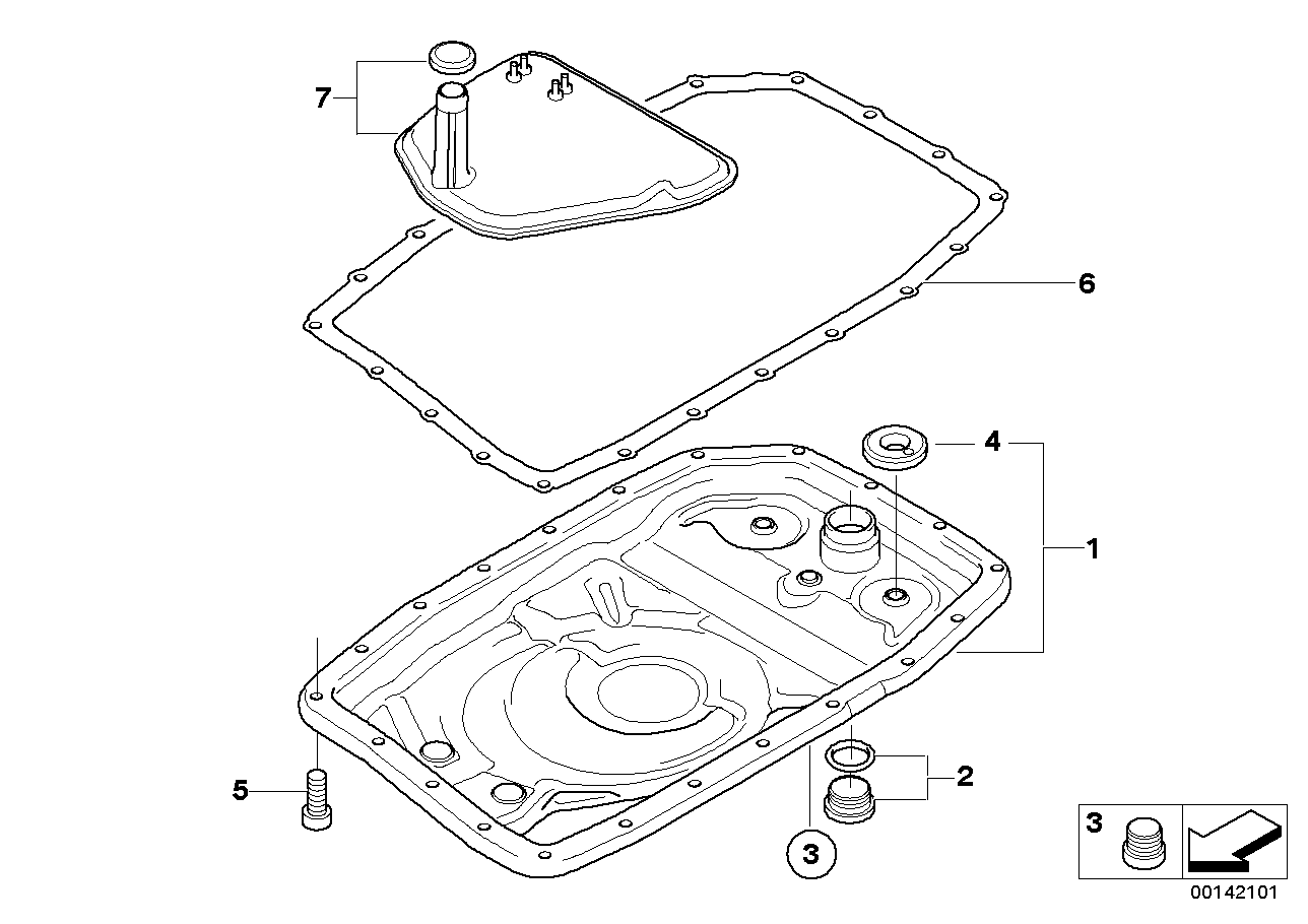 Genuine BMW 24117571202 E83 E53 Oil Pan (Inc. X5) | ML Performance UK Car Parts