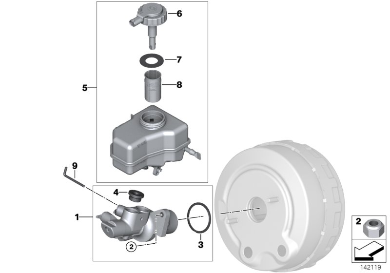 Genuine BMW 34312283533 E90 E92 E93 Brake Master Cylinder (Inc. M & M3) | ML Performance UK Car Parts