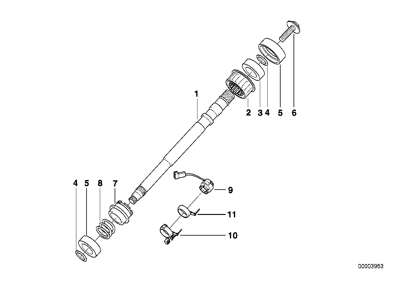 Genuine BMW 37141094143 E39 E38 Steering Angle Sensor (Inc. 740iLP, 750iLP & 525i) | ML Performance UK Car Parts